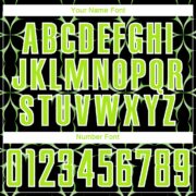 Custom Black Neon Green-White Damask Pattern Sublimation Soccer Unifor - Image 6