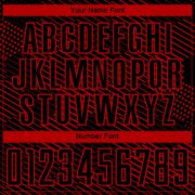 Custom Black Red Abstract Hexagon Sublimation Soccer Uniform Jersey - Image 6