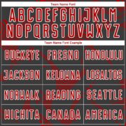 Custom Black Red-White Curve Lines Sublimation Soccer Uniform Jersey - Image 4