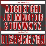 Custom Black Red-White Curve Lines Sublimation Soccer Uniform Jersey - Image 3