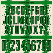 Custom Cream Grass Green-Black Abstract Geometric Pattern Sublimation Soccer Uniform Jersey - Image 3