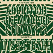 Custom Green Cream Stars Sublimation Soccer Uniform Jersey - Image 3