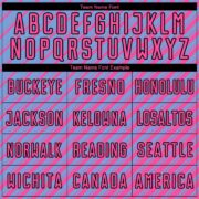 Custom Light Blue Pink-Black Slash Sublimation Soccer Uniform Jersey - Image 4