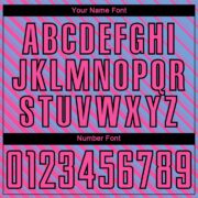 Custom Light Blue Pink-Black Slash Sublimation Soccer Uniform Jersey - Image 3