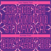 Custom Purple Pink Damask Pattern Sublimation Soccer Uniform Jersey - Image 3