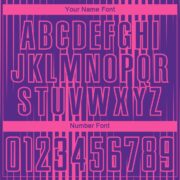 Custom Purple Pink Lines Sublimation Soccer Uniform Jersey - Image 3