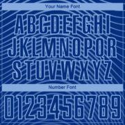 Custom Royal Light Blue Slash Sublimation Soccer Uniform Jersey - Image 3