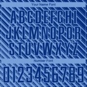 Custom Royal Light Blue Slash Sublimation Soccer Uniform Jersey - Image 3